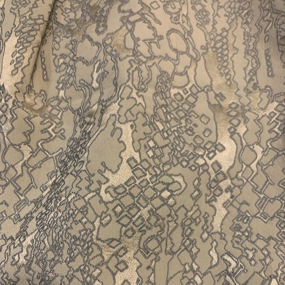 LAFEYETTE 148 Gold and Silver Jacquard Brocade Tulip Mini Skirt Plus Sz 18 - Picture 5 of 11